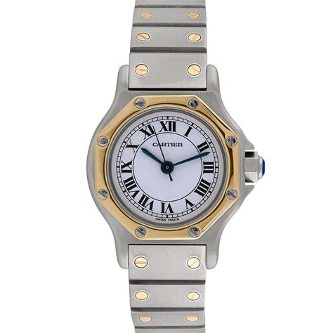 ' ladies santos cartier watch|cartier santos watch for sale.